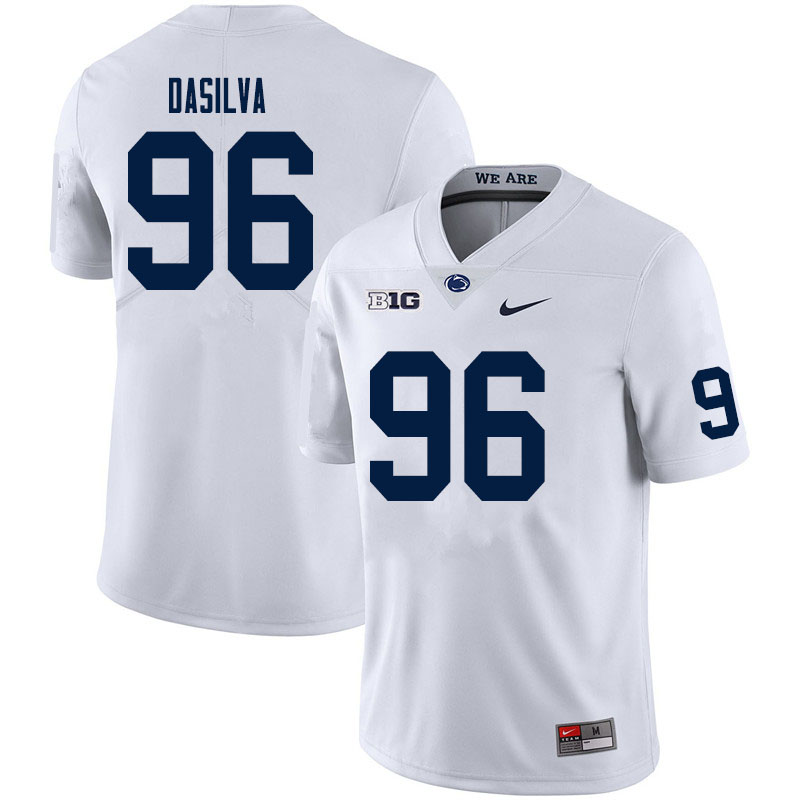 NCAA Nike Men's Penn State Nittany Lions Anthony DaSilva #96 College Football Authentic White Stitched Jersey AWQ8298PV